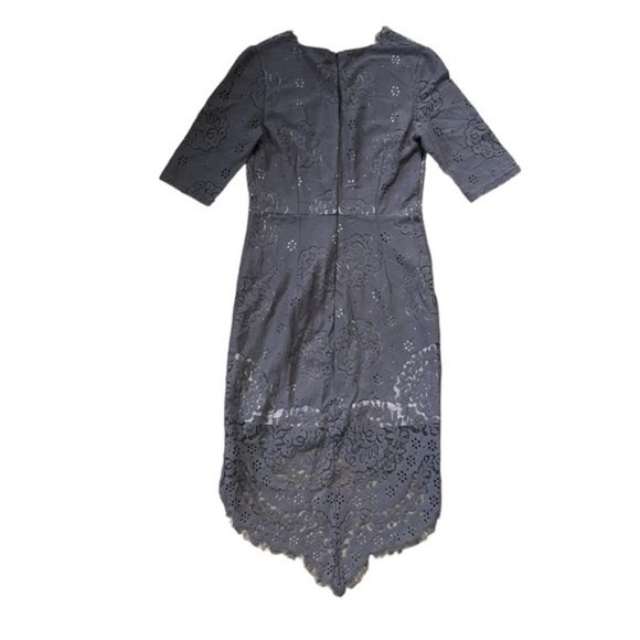 Soieblu Lace Eyelet High Low Dress Size Medium - Picture 5 of 13